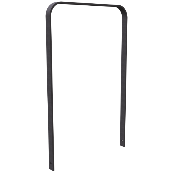 Lean-on hoop made of flat steel | 50 x 12 mm | in bent design | without cross bar | total width: 750 mm | hot-dip galvanized and coated DB 703